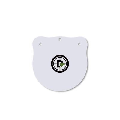 Double Tap Industries 3/8in AR500 Steel Gongs 12in White G1200-05
