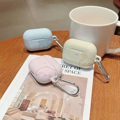 Cartoon Chiikawas Shockproof Protective Glossy HD Hard PC Earphone Cover Case for AirPods 1 2 3 Pro
