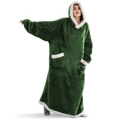 Per adulto Coperta oversize con cappuccio Coperta indossabile con tasca Tinta unica Pigiama a pagliaccetto Flanella Cosplay Per Uomini e donne Carnevale Pigiama a fantasia animaletto cartone animato