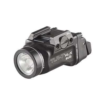 Streamlight TLR-7 HL-X Sub USB Multi-Fuel High-Lumen Rail-Mounted Light Glock 43X MOS 48 MOS 43X w/ Accessory Rail Black 69503