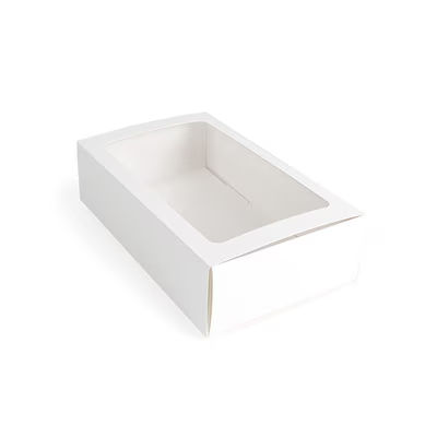White Two Piece Paper Boxes 8 1/4" x 5" x 2 1/4" 25 pack MBS10W