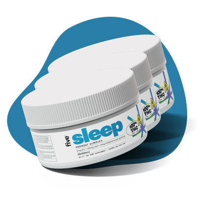 knockout sleep 5mg thc gummies