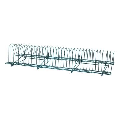 Quantum Food Service SG-TDR461410P Store Grid Tray Drying Rack - 46 1/2" x 14" x 11 1/4", Green