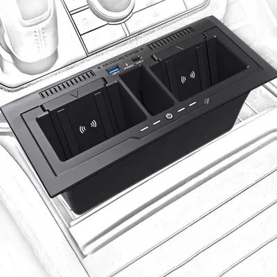 15w Car Wireless Charger For Land Rover Defender 110 130 Charging Plate Phone Holder Mobile Mount 2020-2023 Accessories Tuning