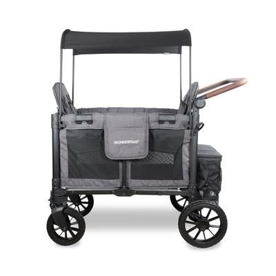 WonderFold W4 Luxe Pro (4 Seater) Stroller Wagon - Charcoal Gray