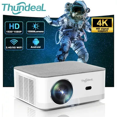 ThundeaL TD92Pro 1920 x 1080P Full HD 2K 4K LED Projector TD92 Pro WIFI Android Projector Home Theater Media Video Player Beamer