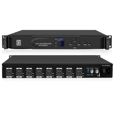 16-kabel kanałowy TV zwinny modulator analogowy, HDMI to RF, wyposażenie fabryczne telewizji hotelowej