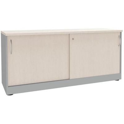 Armoire 2 Portes Coulissantes Blanc/alu - Manutan Expert