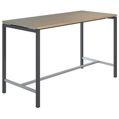 Table Haute Creo Structure Gris Plateau Chêne L 180 - Quadrifoglio