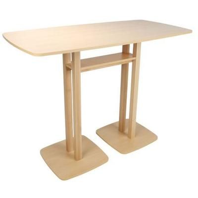 table réunion haute woody 6 places plt. hêtre-manutan expert