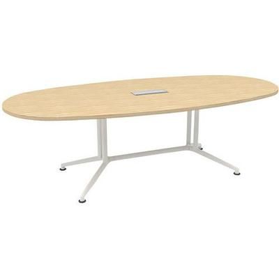 Table De Réunion Ovale 240x110x72 X-time - Chêne/blanc - Quadrifoglio