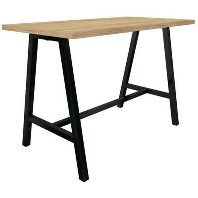 Table Haute 160x80 Chêne Nebraska Noir Cohesion - Buronomic