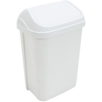 poubelle pour sanitaire à couvercle basculant - 25l - blanc - probbax