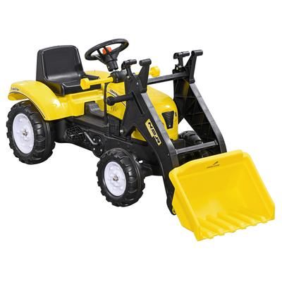 TEMU Kart Ride On Excavator W/ Front Loader Digger Child Toy, For 3 Years Old
