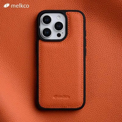 Melkco Genuine Leather Case for iPhone 16 15 14 Pro Max 16 15 Plus Premium Luxury Cowhide Cases Business Phone Protective Cover