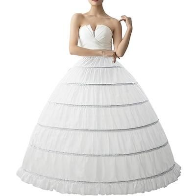 Rococò Vittoriano Principessa Gonna a cerchio Sottogonna Gonna in tulle Tinta unica Costume Per donna Mascherata Evento / Festa Balli di fine anno Adulti Gonna