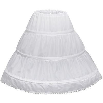 Rococò Vittoriano Principessa Gonna a cerchio Sottogonna Gonna in tulle Tinta unica Costume Ragazze Mascherata Evento / Festa Balli di fine anno Bambini Gonna