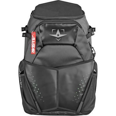 All Star S7 Elite Baseball Batpack w/ Glove Vault Black