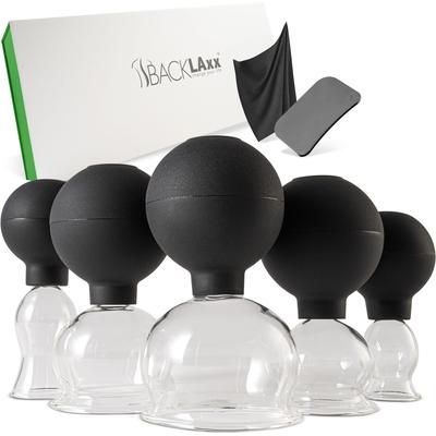 BACKLAxx® Set di Coppette per Coppettazione, 5 Campane con Palla Suzio