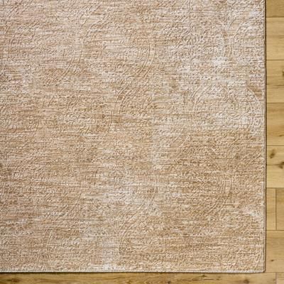 Cariel 2'7" x 3'11" Traditional Tan/Brick Red/Prairie Dust Area Rug - Boutique Rugs