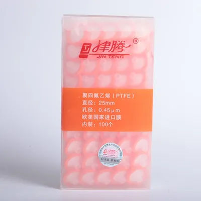 Syringe Filters Hydrophilic PTFE 13mm/25mm Micron Disposable Microporous Needle Filtration PTFE Membrane 100pcs/bag