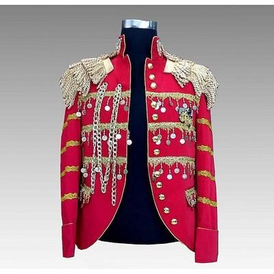 Retrò Vintage Rococò Vittoriano Cappotto Mascherata Giacca da circo Circo Aristocratico Uniforme militare Costume Per uomo Reale Halloween Carnevale Mascherata Festa serale Adulti Cappotto
