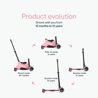 SmarTrike Xtend Ride On & Scooter - Salmon