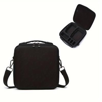 TEMU Compact Convenience, Nylon Carrying Case For 4k & - Black Portable Storage Bag With Adjustable Strap, Multiple Compartments For Accessories
