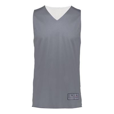Augusta Sportswear 162 Youth Tricot Mesh Reversible 2.0 Jersey in Graphite Grey size 2XS | Polyester