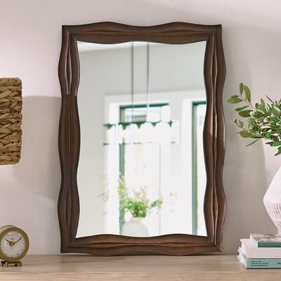 Wooden Wave Wall Mirror - Grandin Road