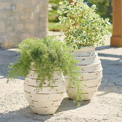 Julia Ribbed Planter - 21" - Grandin Road