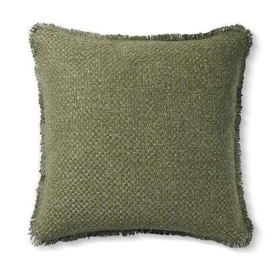 Calla Woven Pillow - Olive - Grandin Road