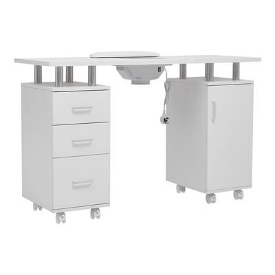 TEMU Professional Manicure Table Salon Fan Table Beauty Manicure Nail Desk Nail Technician Storage Desk