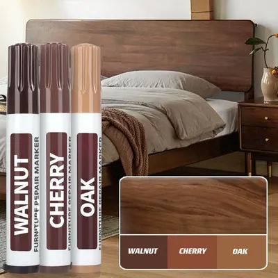 Set of 6 Furniture Repair Pens with Woodworking Markers | Furniture market | Parquet fix | Wood repair