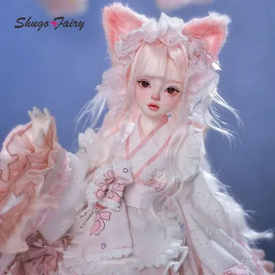 Shugafairy Libra Original Bjd Doll 1/4 Full Set Female Japanese Kimono Lo Type Puffy skirt Style Toy For Ball Jointed Doll