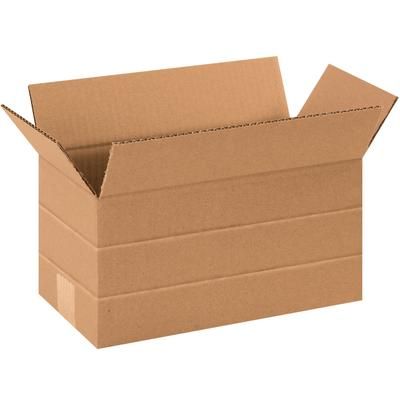 12 x 6 x 6" Multi-Depth Corrugated Boxes, Bundle Of 25 (MD1266)