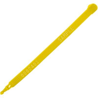 7 1/2" Yellow Plastic Truck Seals, Case Of 100 (SE1027Y)