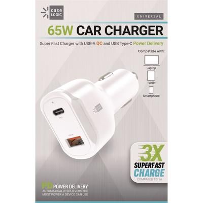ByTech CLPDV6105WT PD Car Charger, 60 W, Two 2 A Ports, White