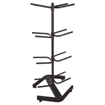 Champion Sports U-Ring Double Medicine Ball Tree, 28" x 28" x 60", Black (CSIDTM1)