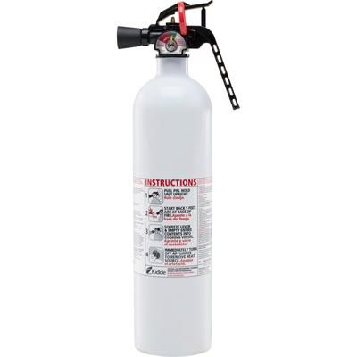 Kidde Safety 21008173MTL Kitchen Fire Extinguisher, w/Metal Valve, 2.5lbs, White