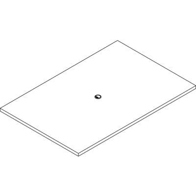 Lorell PRC4872ES Tabletop, Rectangular, Modular, 72"x48"x1-1/2", Espresso