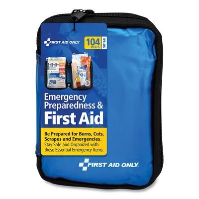 Physicians Care 90168 Soft-Sided First Aid and Emergency Kit, 104 Pieces, Soft Fabric Case FAO90168