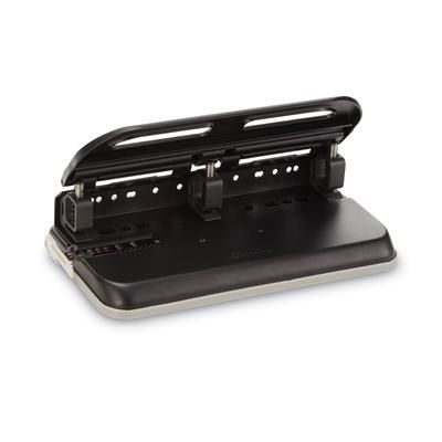 Swingline 74150 24-Sheet Easy Touch Two-to-Seven-Hole Precision-Pin Punch, 9/32" Holes, Black