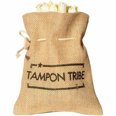 Tampon Tribe Feminine Care Bags, Natural, Brown, 6/Carton, Tampon, Sanitary Napkin, Panty Liner (TTBBAGM6)