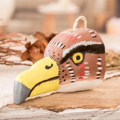 Brave Bald Eagle,'Bald Eagle Wood Mask Handcrafted and Painted in Guatemala'