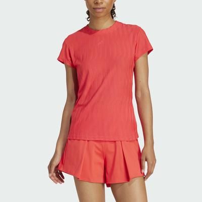 adidas Freelift Tee 2025 Women's Tennis Apparel Semi Lucid Red