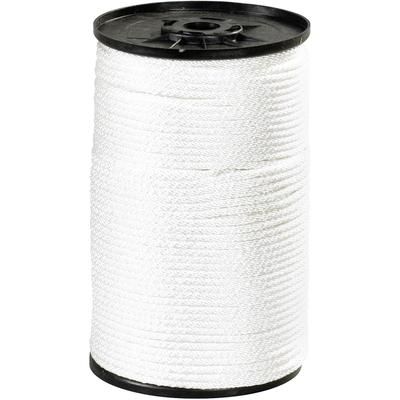 3/8", 2,300 lb, White Solid Braided Nylon Rope (TWR121)