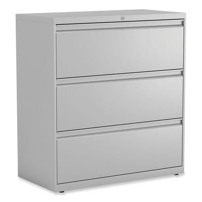 Alera HLF3641LG Lateral File, 3 Legal/Letter/A4/A5-Size File Drawers, Light Gray, 36" x 18" x 39.5" ALEHLF3641LG