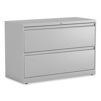 Alera HLF4229LG Lateral File, 2 Legal/Letter-Size File Drawers, Light Gray, 42" x 18" x 28" ALEHLF4229LG