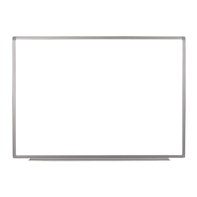 Luxor Wall-Mounted Magnetic Whiteboard, 48" x 36", White Surface, Silver Aluminum Frame (LXOWB4836W)